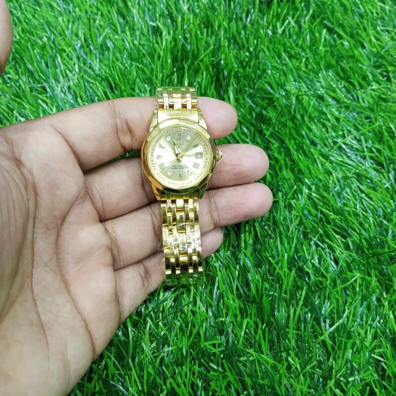 Premium Luminous Ladies Watch (Golden) - Image 2