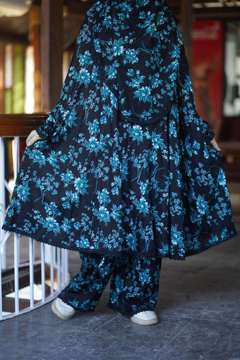 Elegant Palazzo long Khimar Set