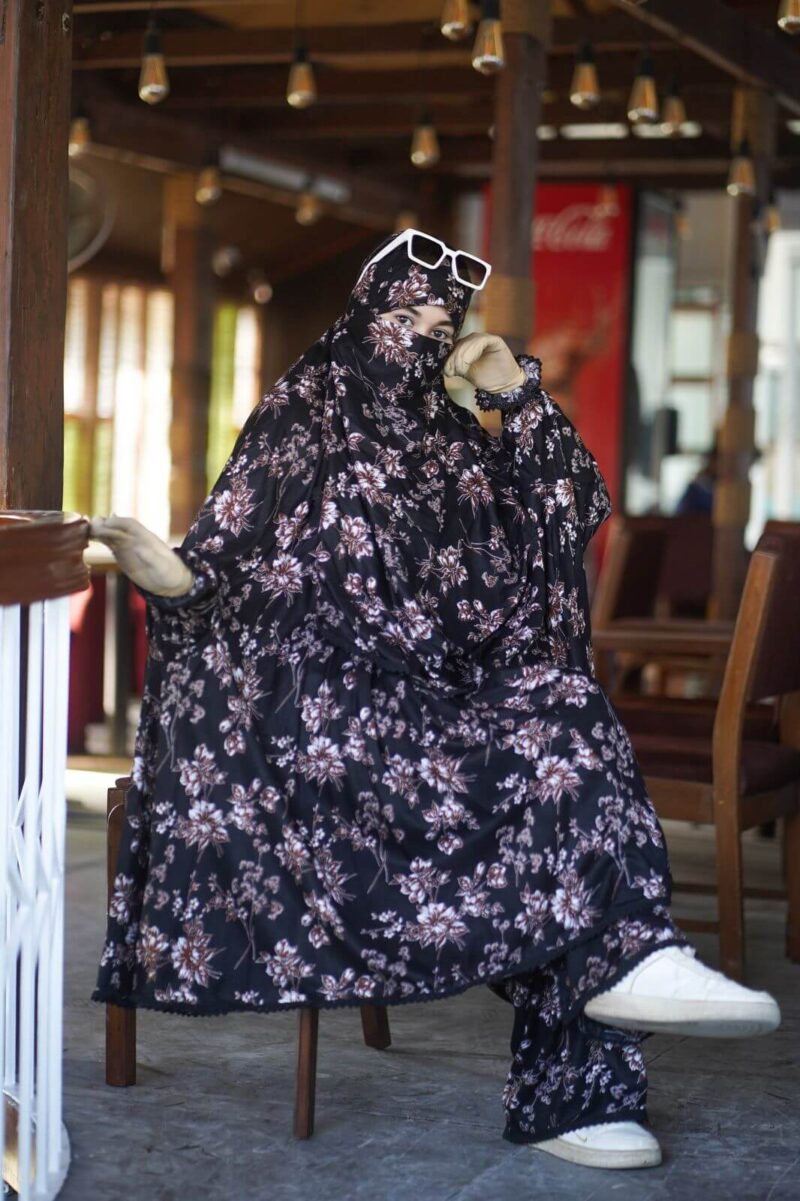 Elegant Palazzo long Khimar Set - Image 2