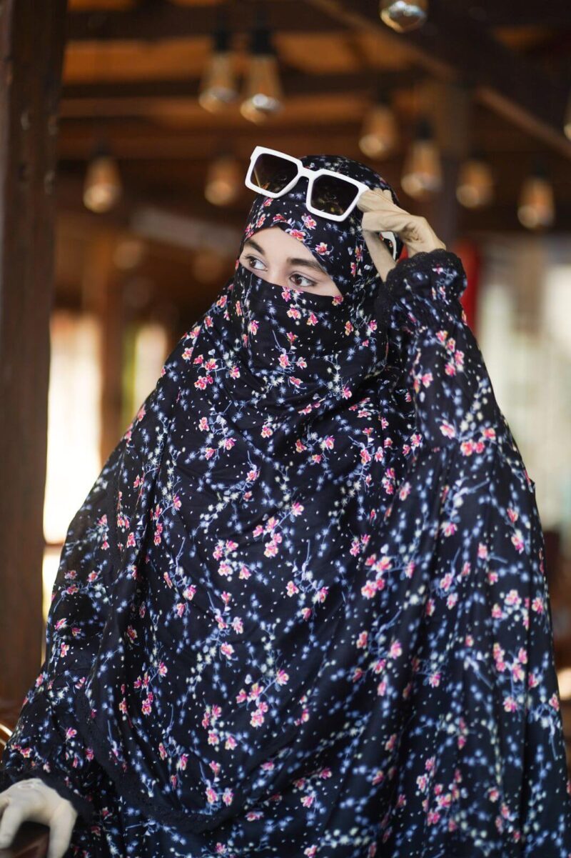 Elegant Palazzo long Khimar Set - Image 2